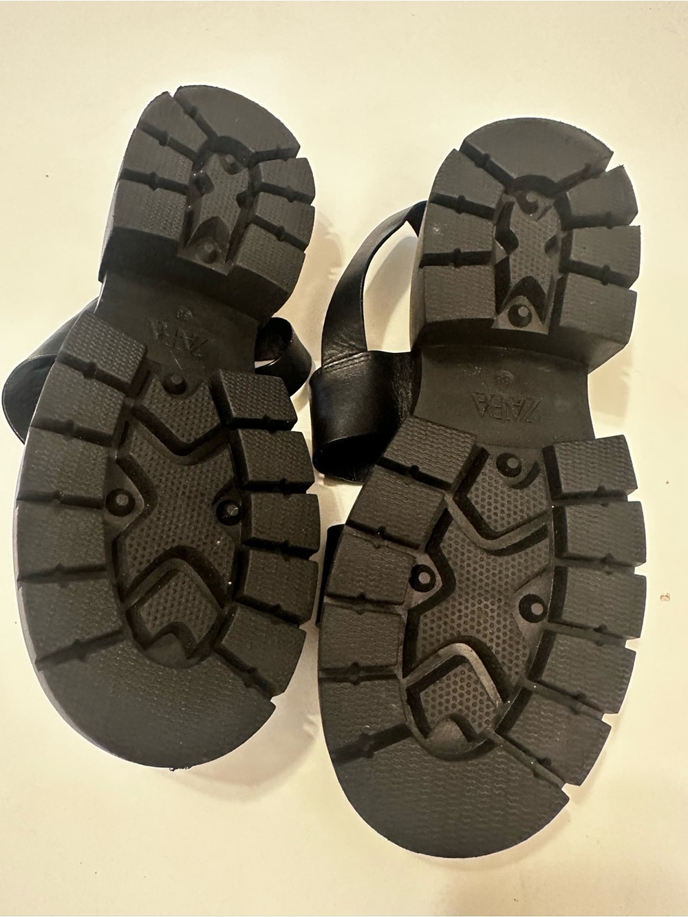 Zara Chunky Black Platform Sandals with Buckle Strap - New never worn - Picture 7 of 11
